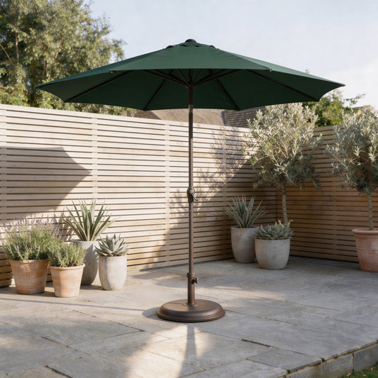 Soleil 2.2m Crank and Tilt Parasol - Forest