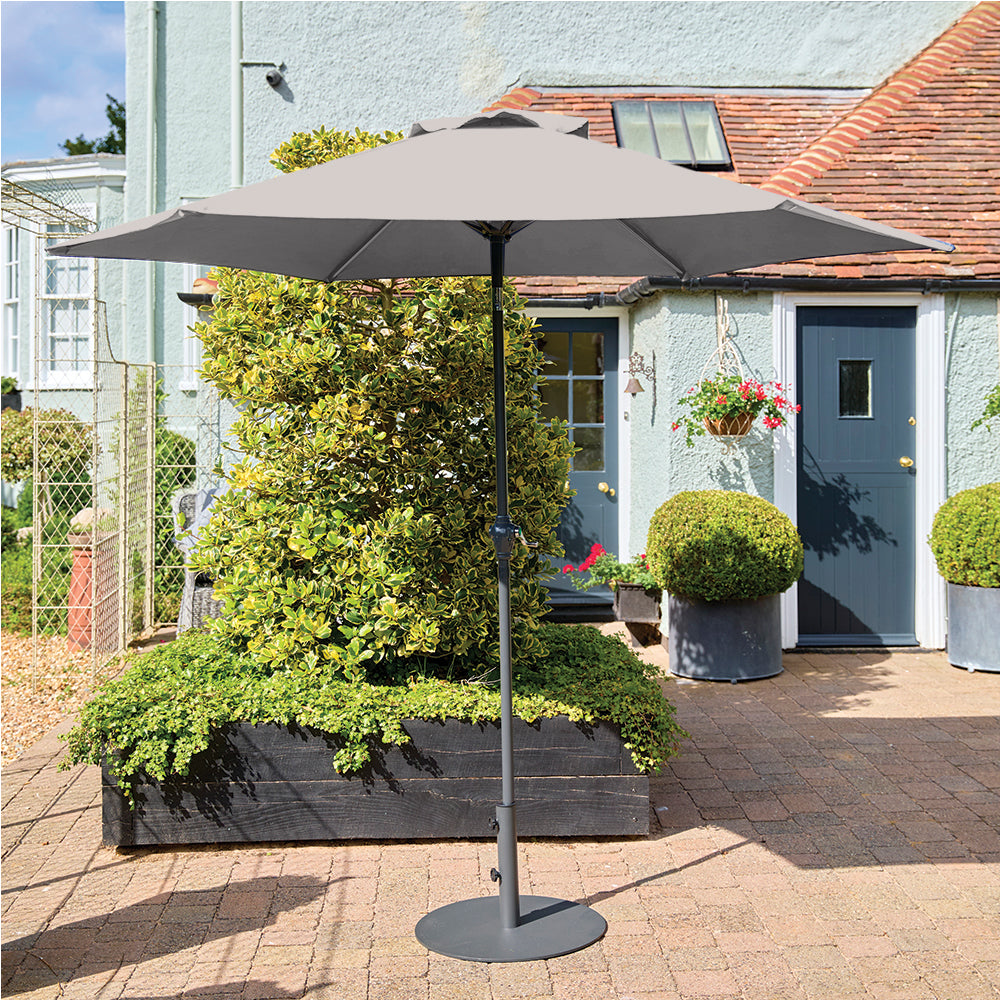 Osaka 2.2m Crank and Tilt Parasol - Cream