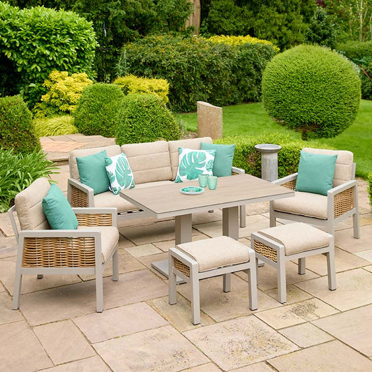 Havana Lounge Dining Set with Adjustable Table