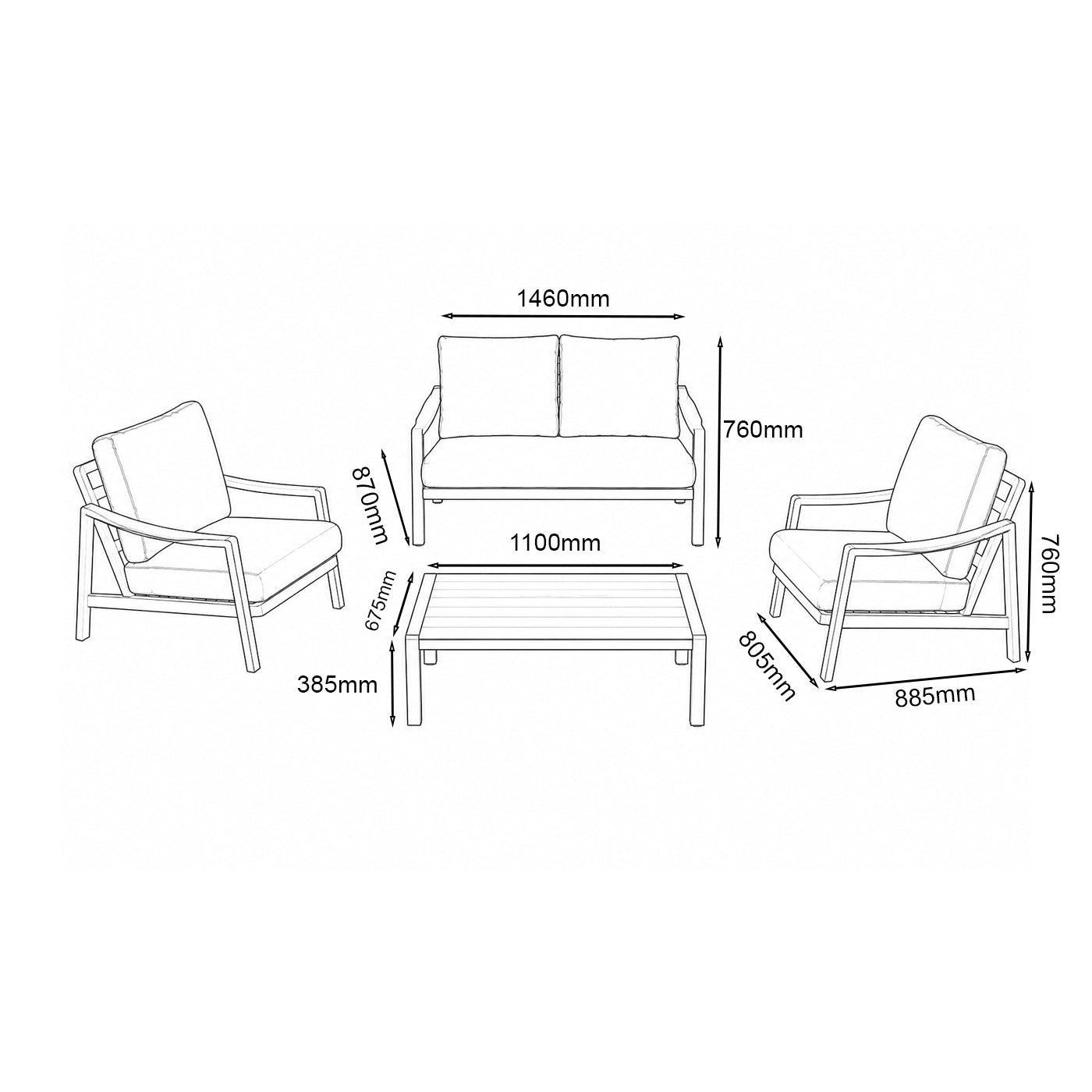 Lisbon Lounge Set