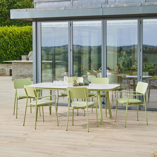 Laguna Pistachio 6 Seat Rectangular Dining Set