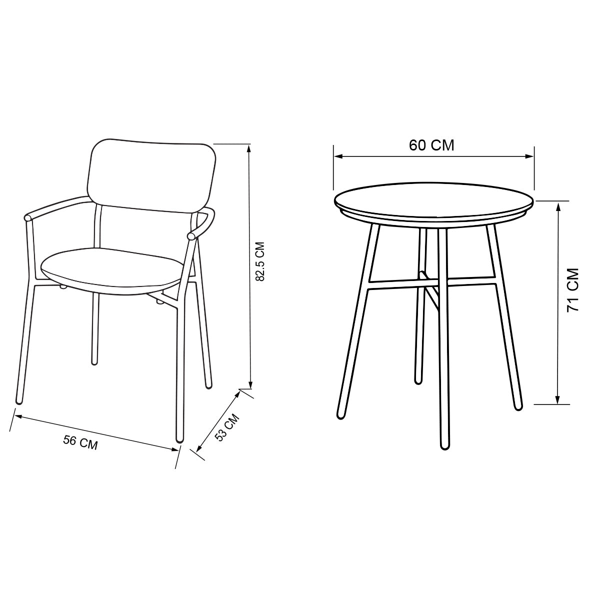 Laguna Flint Bistro Set