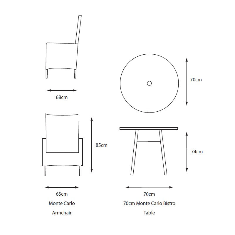 Monte Carlo Sand 2 Seat Set