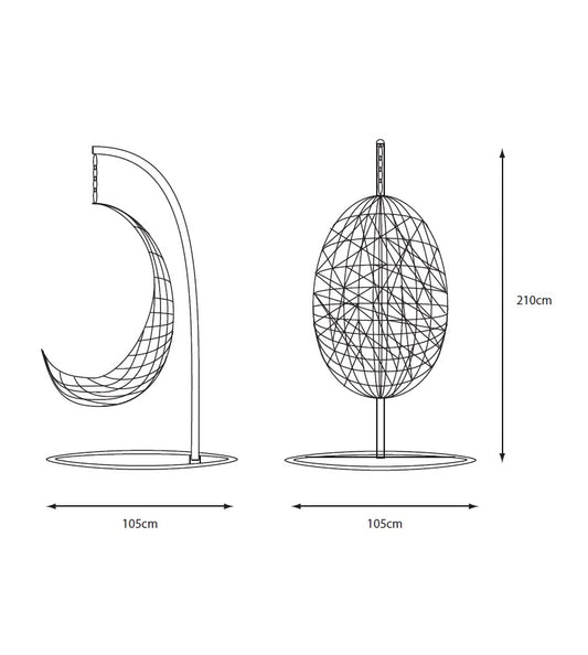Monte Carlo Sand Egg Chair