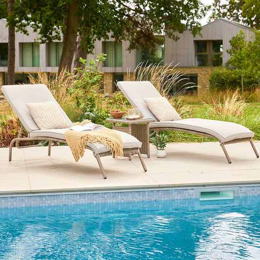 Monte Carlo Sand Sunlounger Duo Set