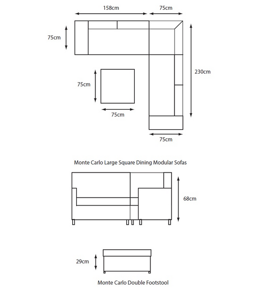 Monte Carlo Stone Lounge Modular