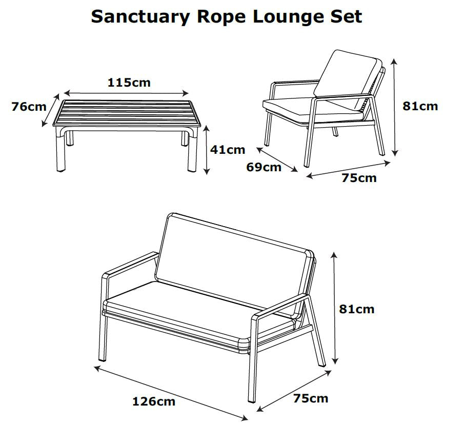 Sanctuary Birch Lounge Set