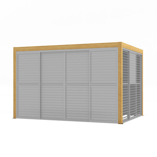 Sanctuary 4m Sliding Walls with Movable Louvres