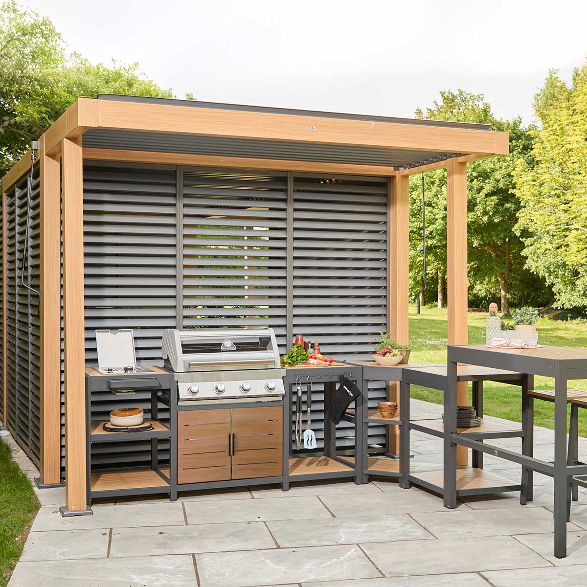 Sanctuary 3m Slatted Side Wall