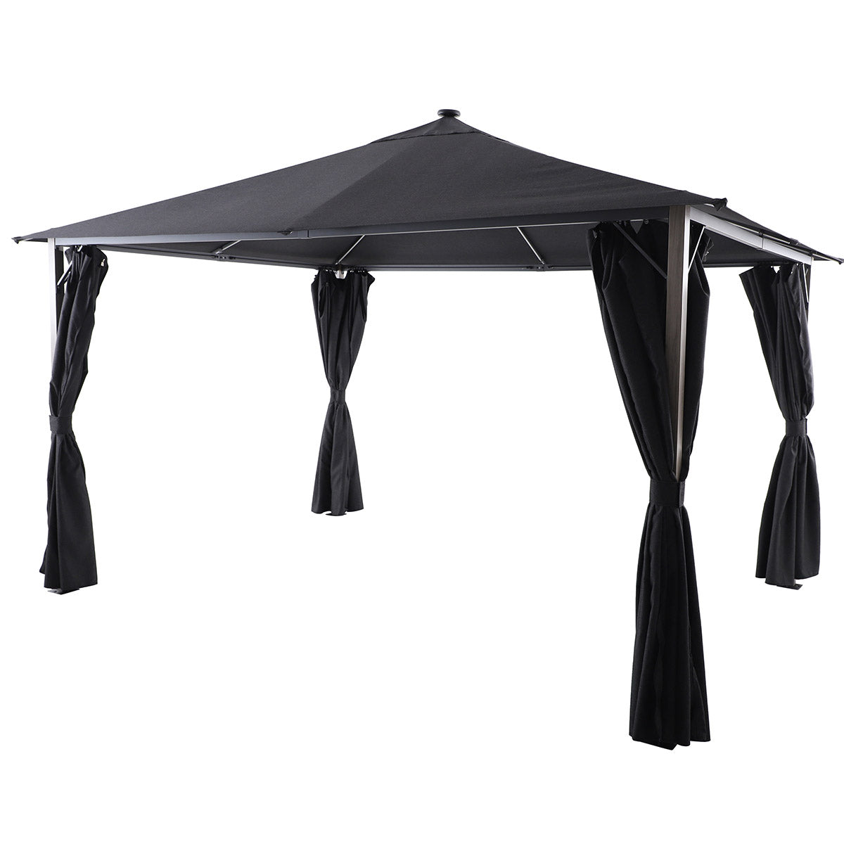 Sanctuary Birch 4 x 3m Fabric Gazebo with Solar Lights