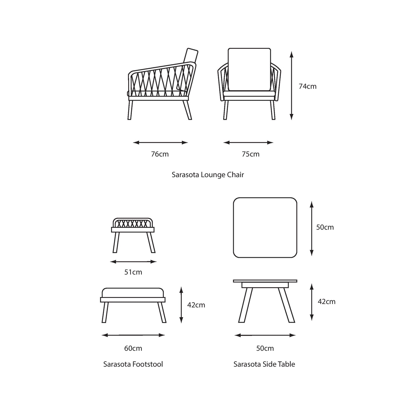 Sarasota 5 Piece Duo Set