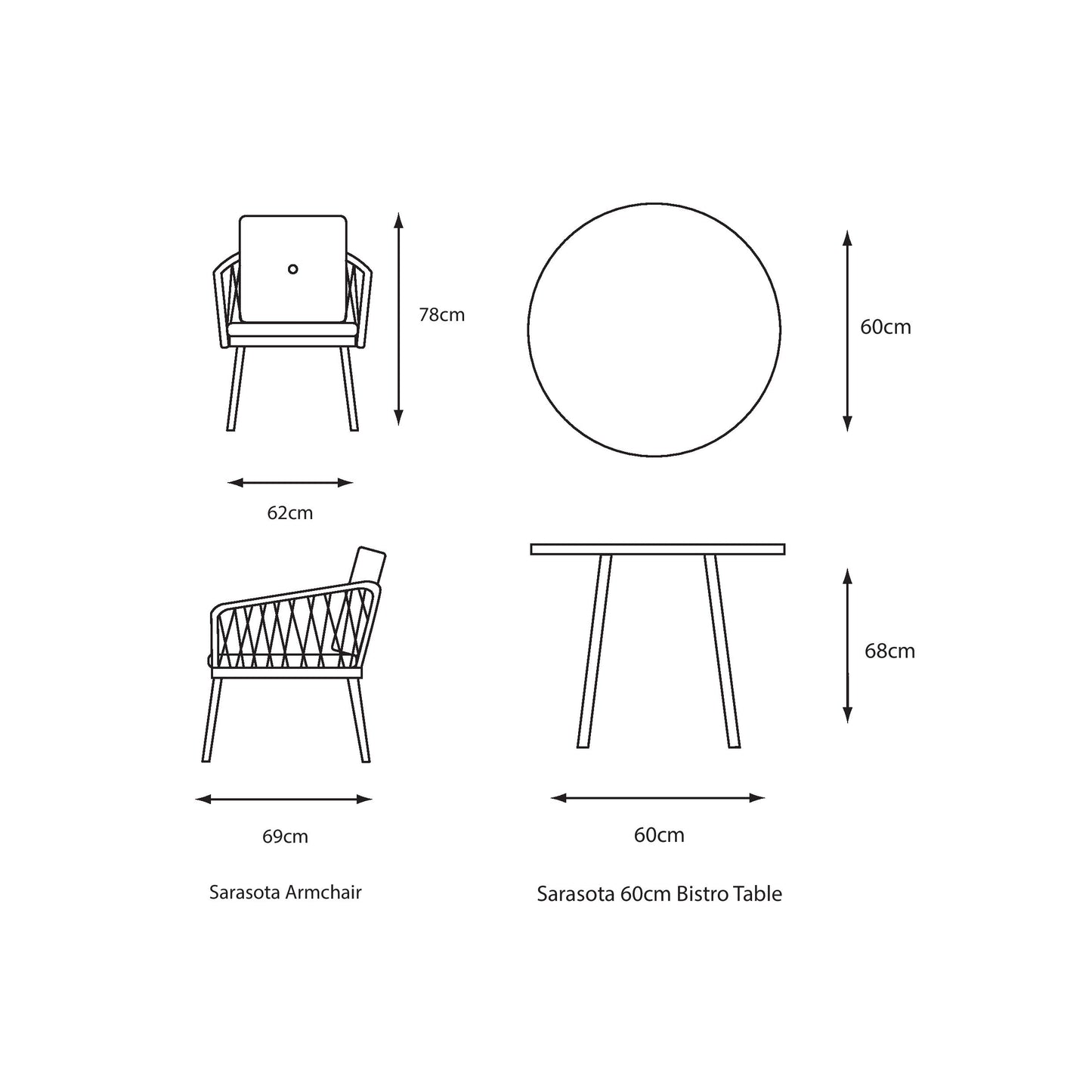 Sarasota Bistro Set