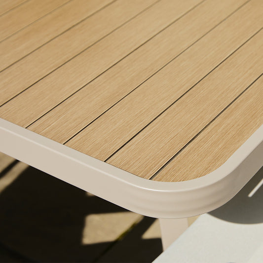 Sorrento 8 Seat Dining Set with Recliner Chairs and Deluxe 2.0 x 3.0m Parasol