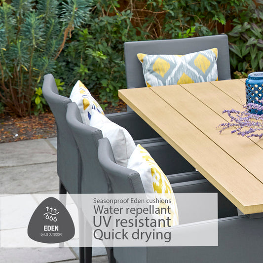 Stockholm 8 Seat Dining Set With Armchair