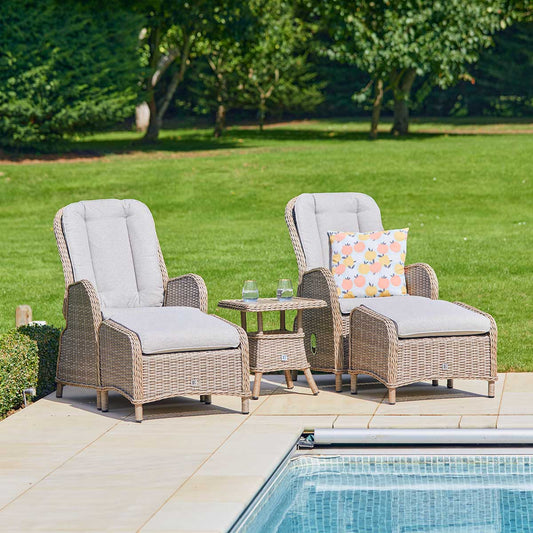 St Tropez Sand 5 Piece Recliner Set