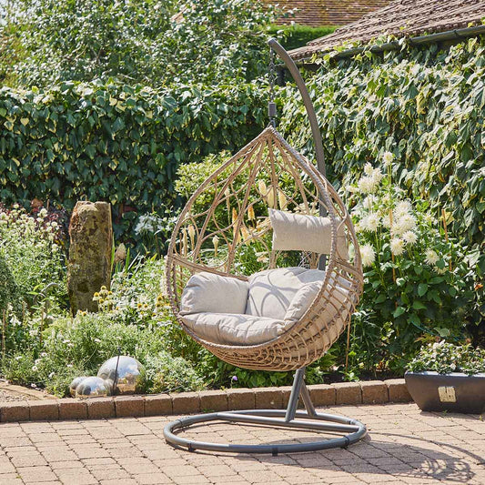 St Tropez Sand Hanging Egg Chair