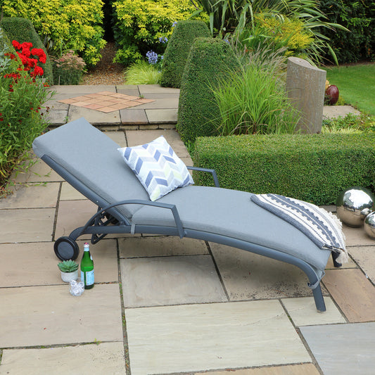 Turin Cushioned Sunlounger