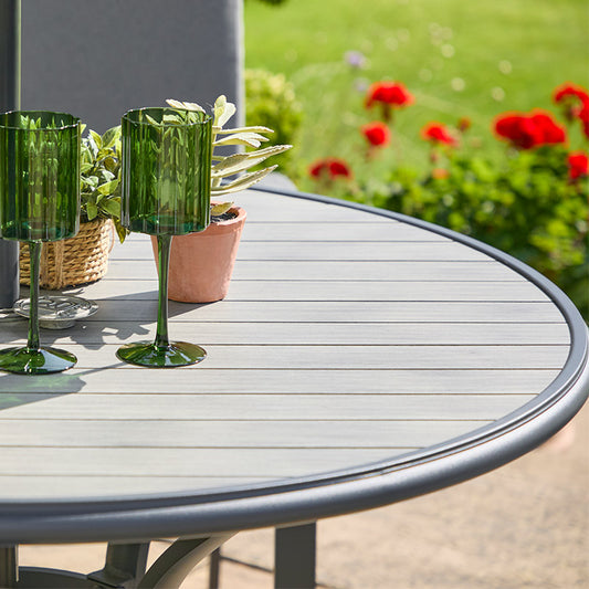 Turin 4 Seat Dining Set with 2.5m Parasol