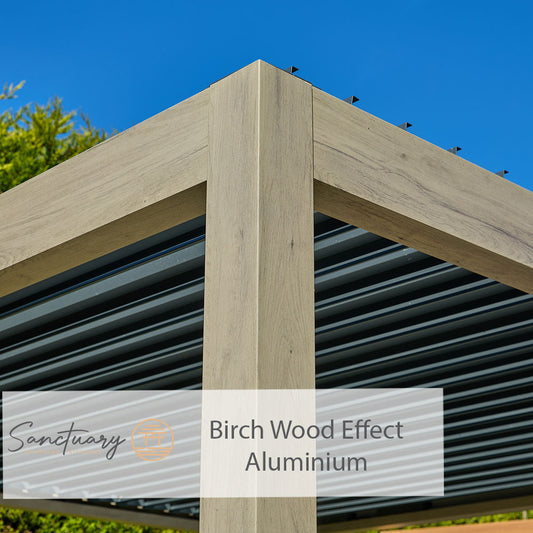 Sanctuary Birch 7 x 3m Pergola with Lights