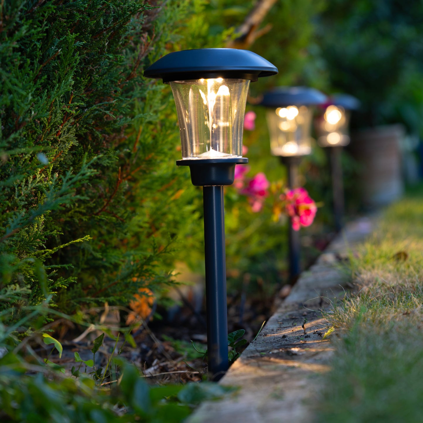 Tawny Connectable Border Lights Starter Set of 3 - Slate