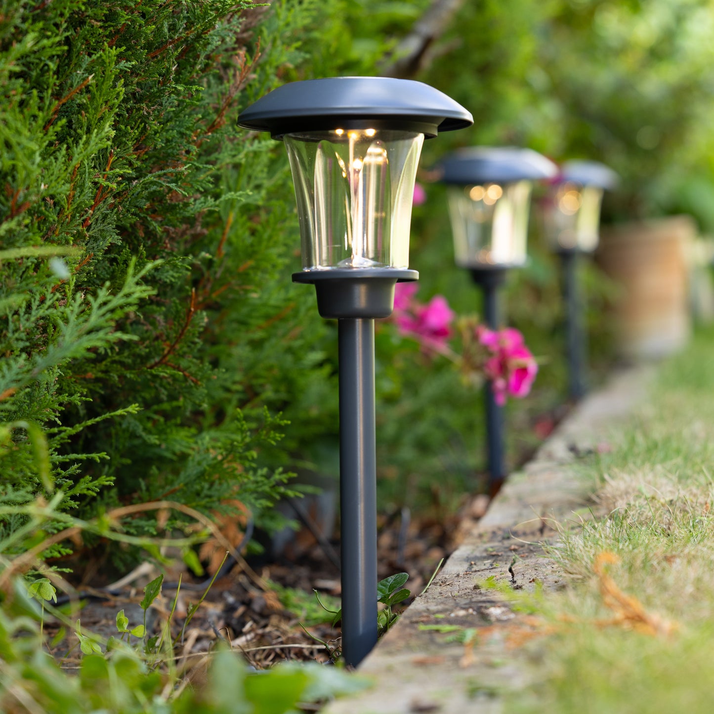 Tawny Connectable Border Lights Starter Set of 3 - Slate