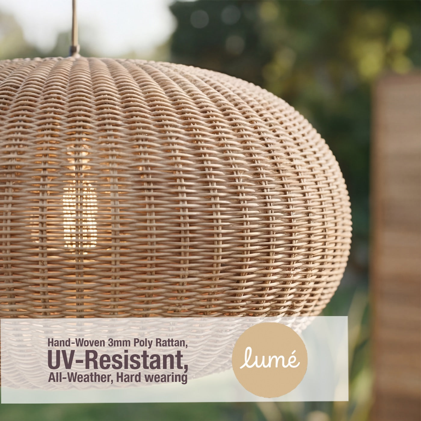 Matera Sesame Rattan Floor Lamp