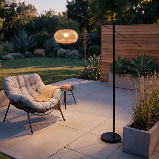 Matera Sesame Rattan Floor Lamp