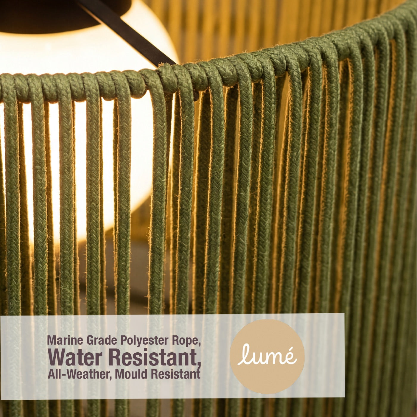 Matera Latte Rope Floor Lamp