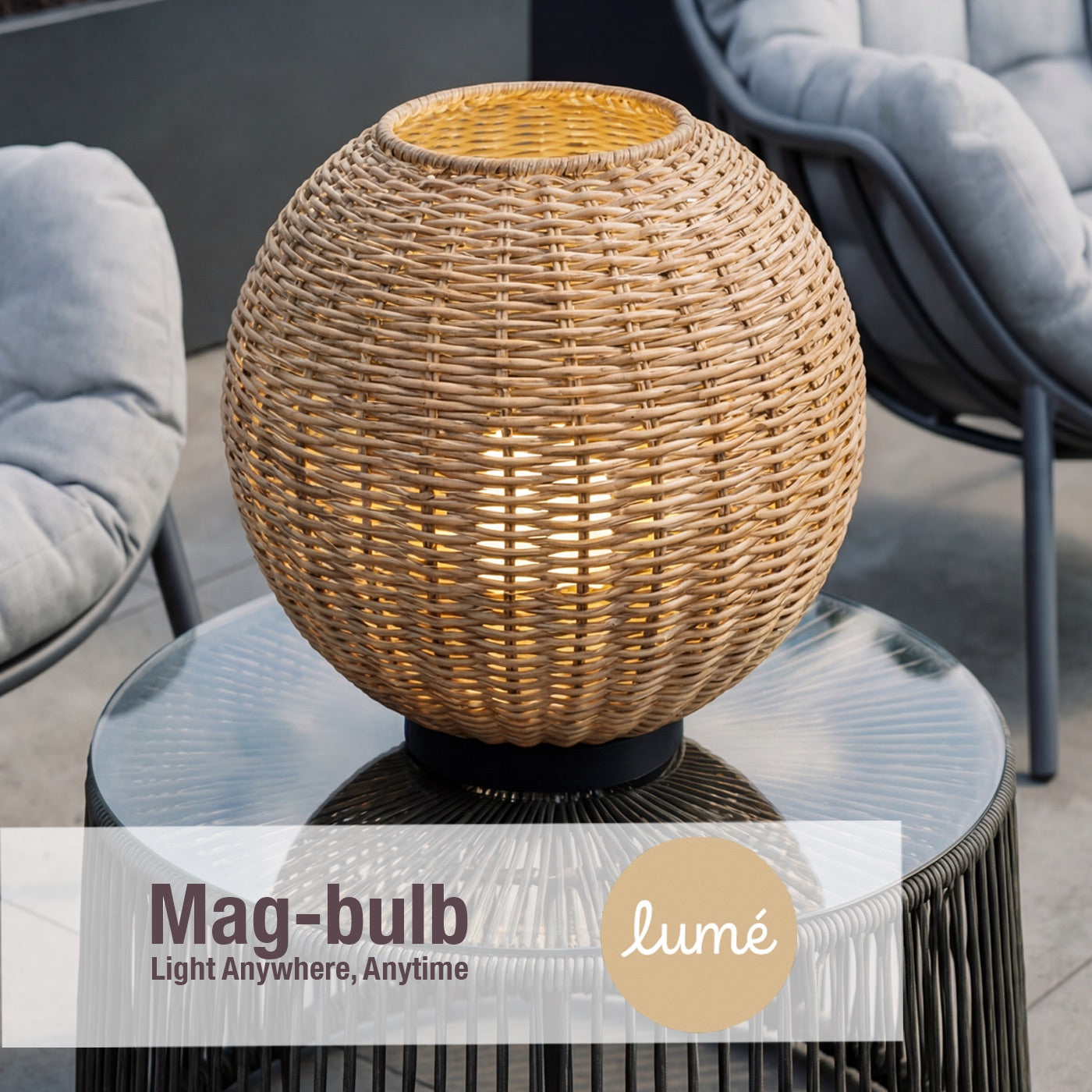 Orta Sesame Rattan Table Lamp
