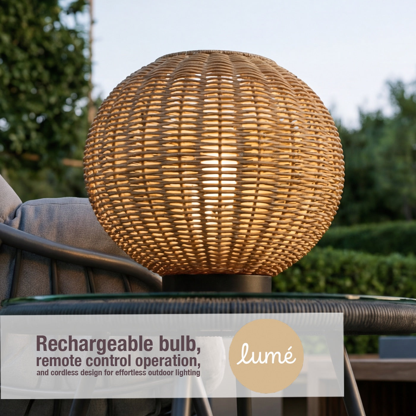 Orta Sesame Rattan Table Lamp