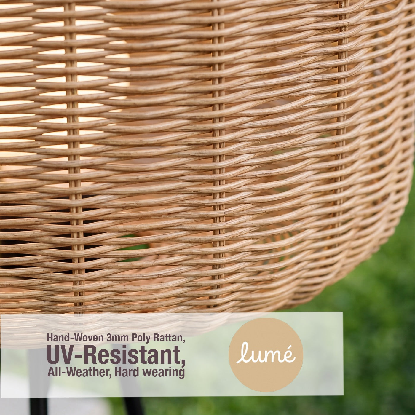Toscana Sesame Rattan 1.5m Floor Lamp