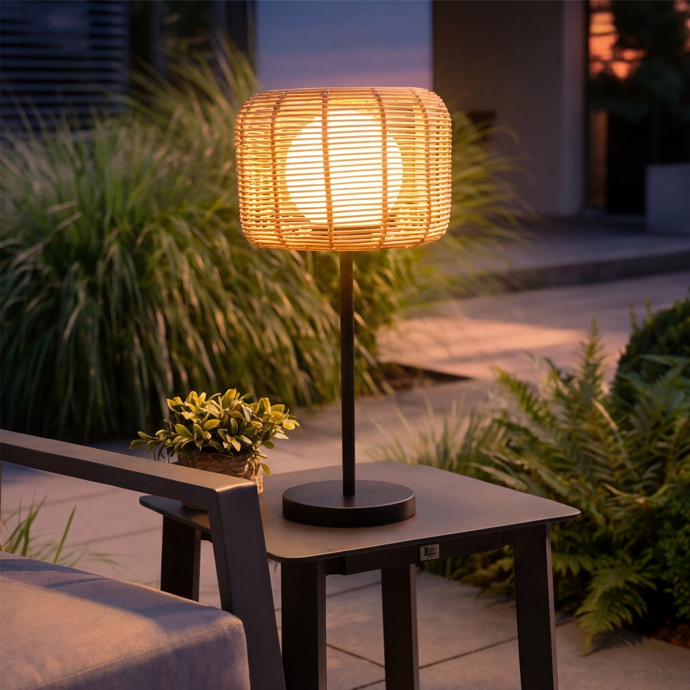 Toscana Sesame Rattan Table Lamp