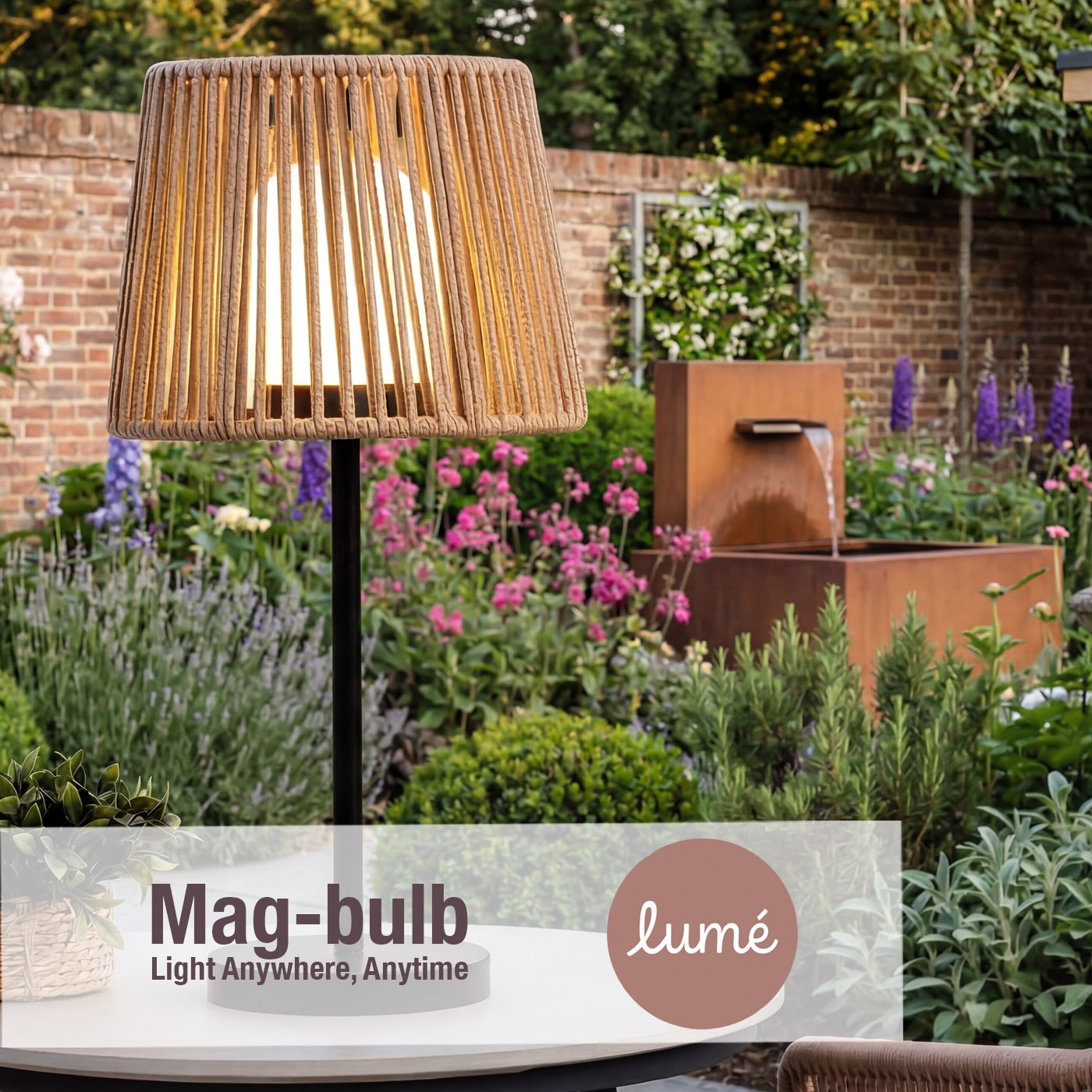 Garda Latte 56cm Table Lamp