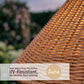 Bellagio Sesame Rattan 1.75m Floor Lamp
