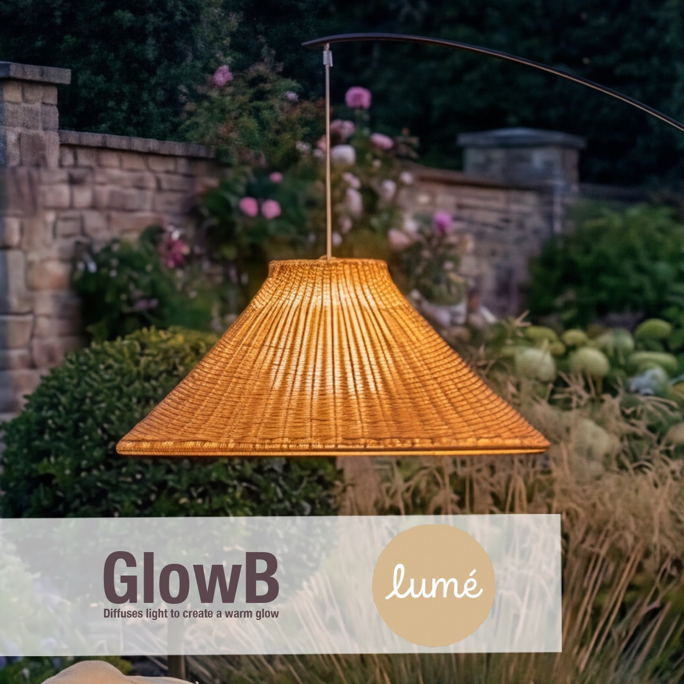 Bellagio Sesame Rattan 1.75m Floor Lamp