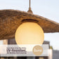 Liguria Sesame Rattan Pendant Light