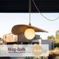 Liguria Sesame Rattan Pendant Light