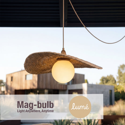 Liguria Sesame Rattan Pendant Light