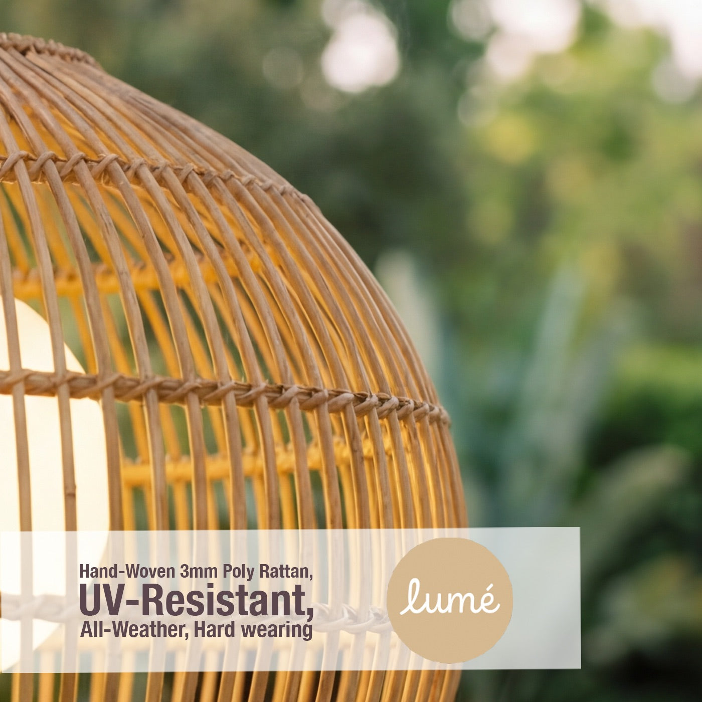 Novara Sesame Rattan Pendant Light