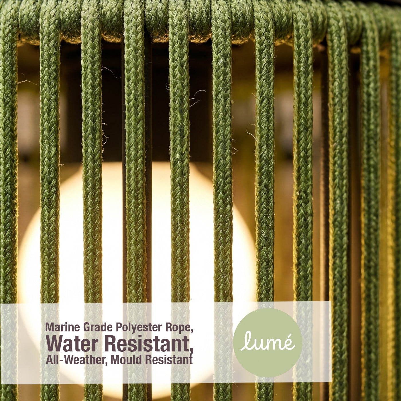 Tamburo Sage Rope Wall Light
