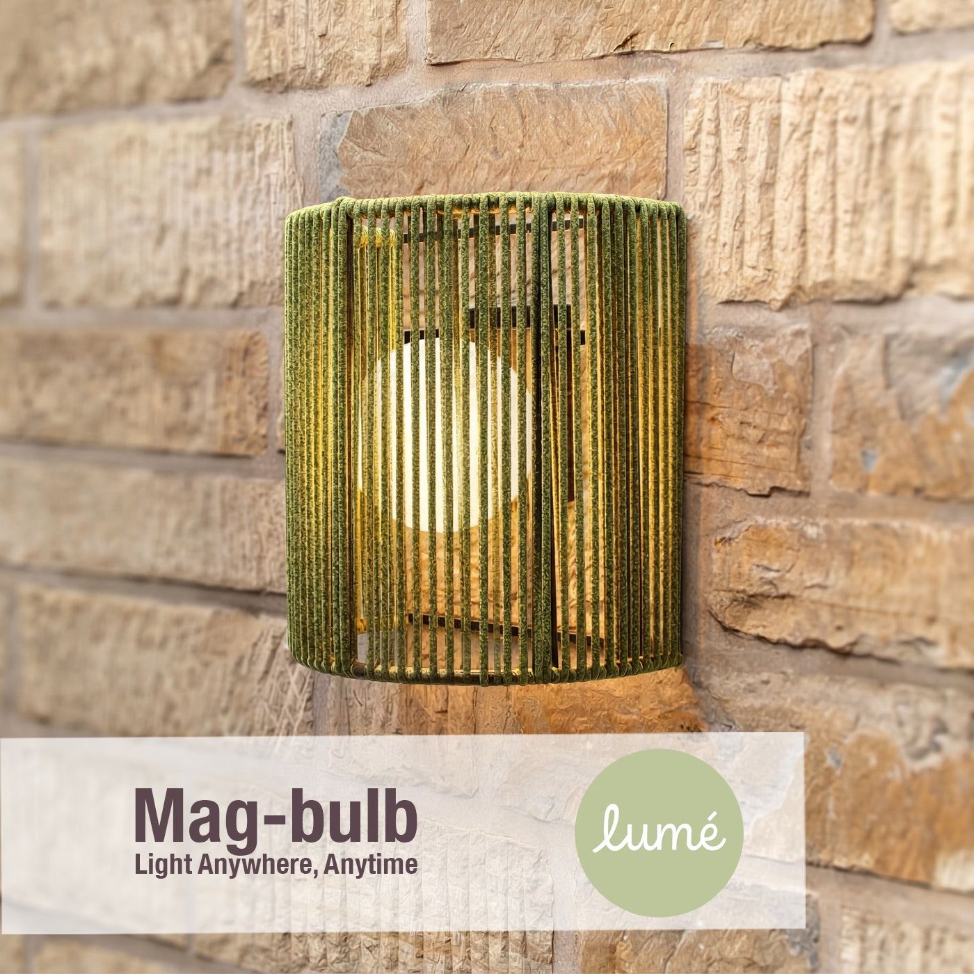 Tamburo Sage Rope Wall Light