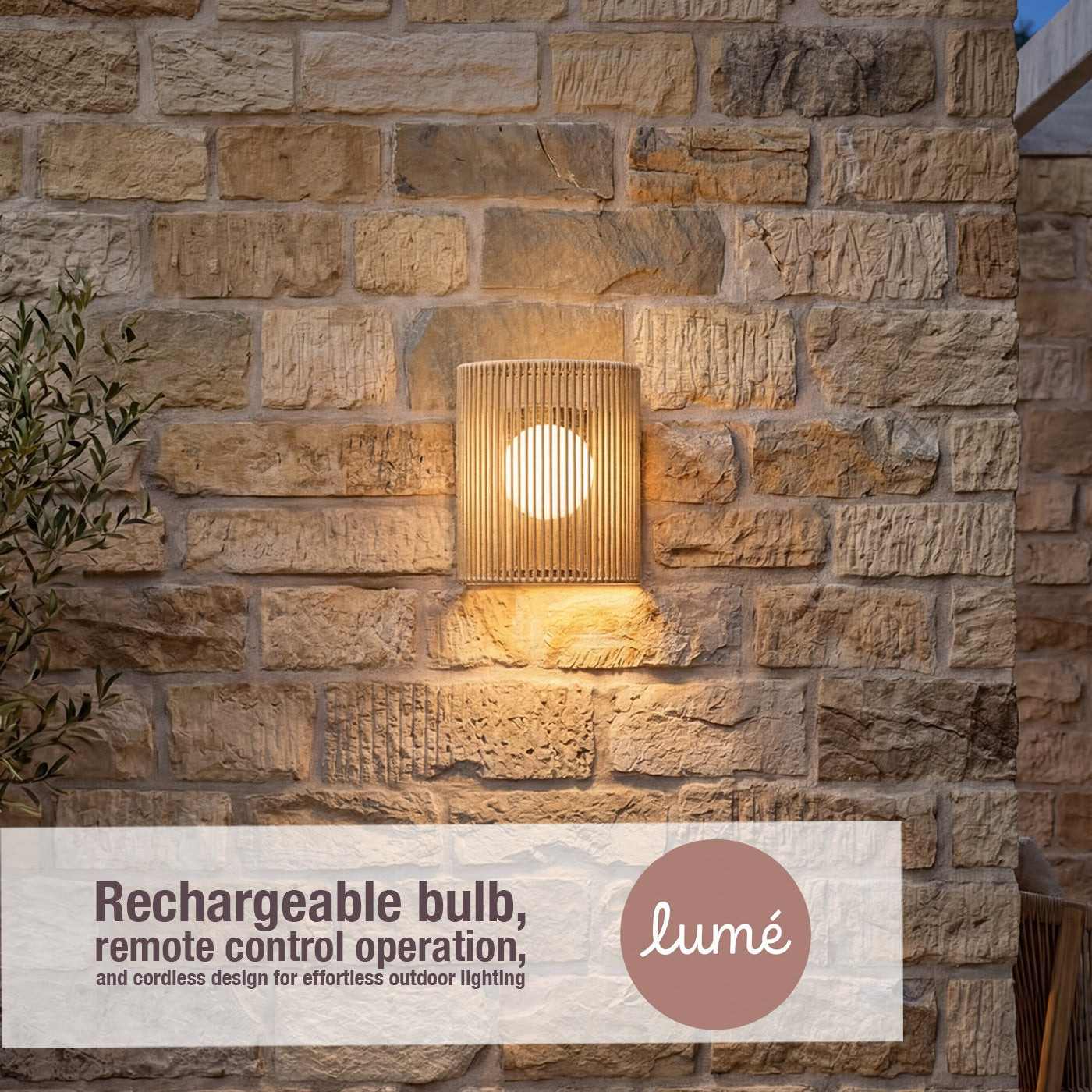 Tamburo Latte 34cm Wall Lamp