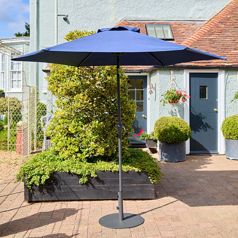 Osaka 2.7m Crank and Tilt Parasol - Navy