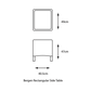 Bergen Rectangular Side Table