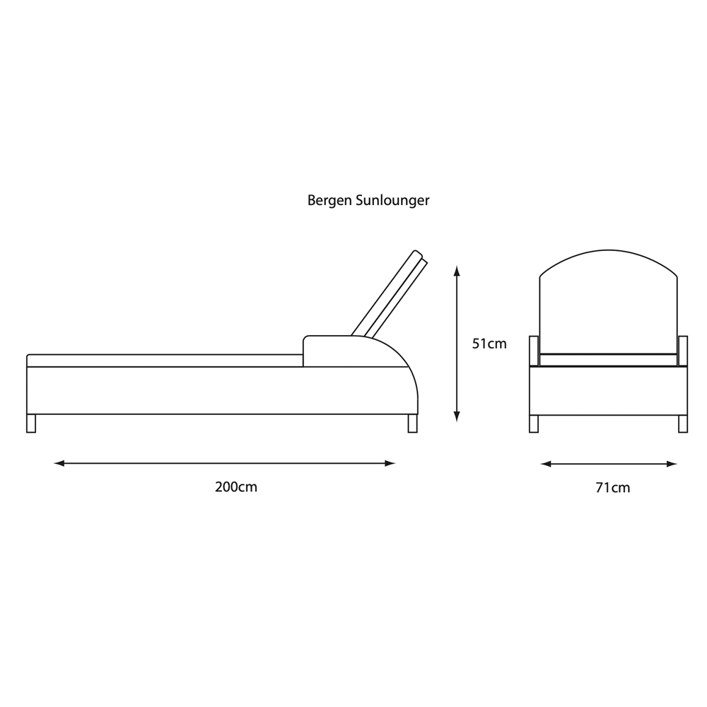 Bergen Sunlounger