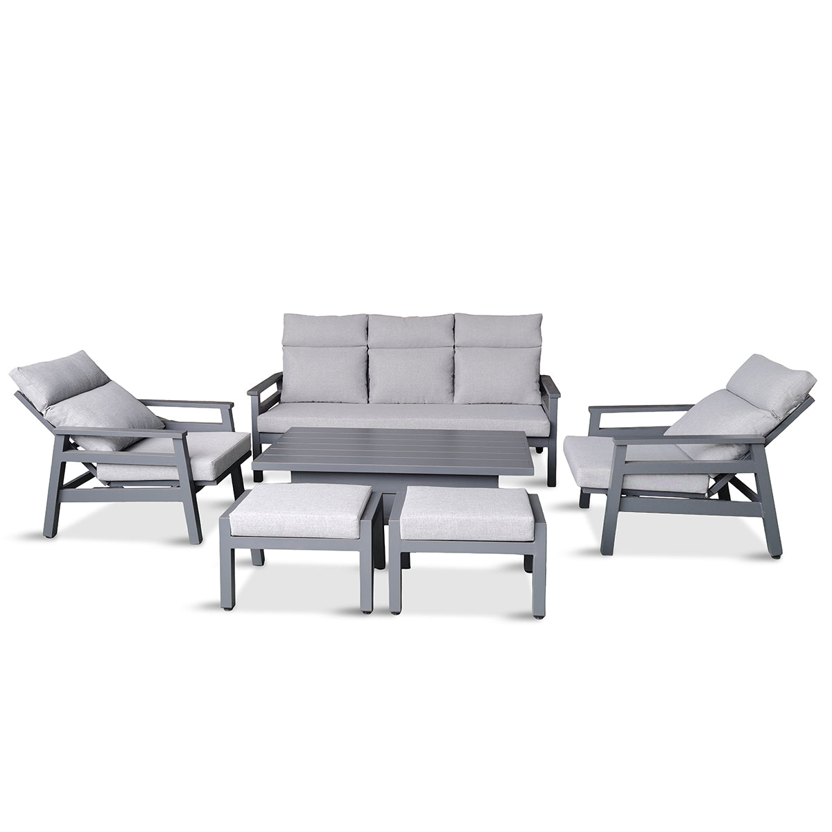 Barcelona Lounge Dining Set with Adjustable Table