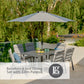 Barcelona 6 Seat Dining Set with 3.0m Parasol