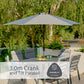 Barcelona 6 Seat Dining Set with 3.0m Parasol