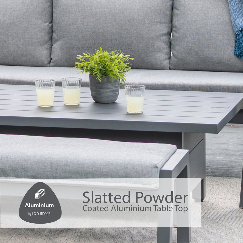 Barcelona Modular Dining Set with Adjustable Table
