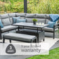 Barcelona Modular Dining Set with Adjustable Table